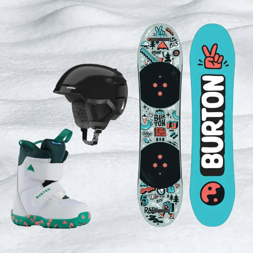 Rental Ski Rosario - SnowBoard / Menor (mx 12 años) / Equipo Completo -CaranvaSports - temporada 2026