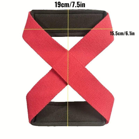 Sangles Gym Figure 8 — Poignets de Préhension Haltérophilie et Crossfit