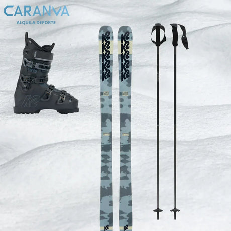 Alquiler esquís Bariloche 2025 - Esquí / Standar / Equipo Completo -CaranvaSports - temporada 2026