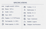 Location Catamaran Lluna — Lagoon 450 F Ibiza